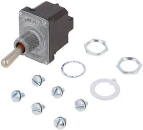 Фото 1/4 2NT1-8, Toggle Switch, Bushing Mount, DPDT, Screw Terminal