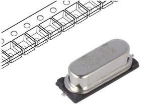 Фото 1/2 22.1184M-49SMD-SR, Резонатор кварцевый, 22,1184МГц, ±30ppm, 20пФ, SMD, HC49SMD