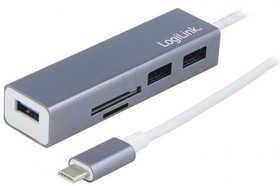 Фото 1/2 UA0305, Hub USB; microSD,SD,USB A socket,USB C plug; USB 3.1; 5Gbps