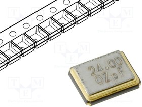 24.00M-SMDXT324, Кварцевый резонатор SMD 24МГц 2,7x3,4мм