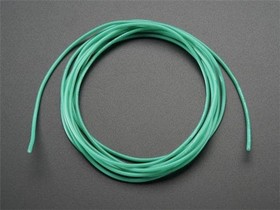 Фото 1/2 1880, Adafruit Accessories Silicone Cover Stranded-Core Wire - 2m 26AWG Green