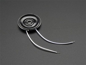 1890, Adafruit Accessories Mini Metal Speaker w/ Wires - 8 ohm 0.5W