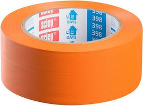 Строительная лента 48 мм х 33 м, серия 398, рифлёная, оранжевая 0320-983348