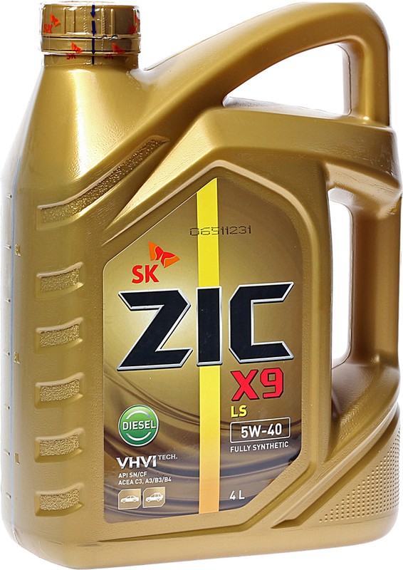 162609, Масло моторное ZIC X9 LS Diesel 5W-40, 4л., API SN, ACEA