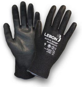 MASTERBLACK-11, MASTERBLACK Black Elastane, HPPE, Polyamide Cut Resistant Cut Resistant Gloves, Size 11, XL