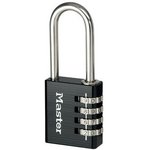7640EURDBLKLH, Combination Combination Padlock, 6mm Shackle