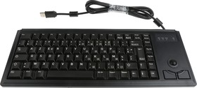 Фото 1/3 G84-4400LUBFR-2, Wired USB Compact Trackball Keyboard, AZERTY, Black