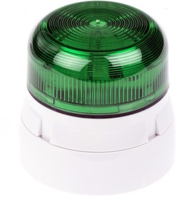 Фото 1/2 QBS-0006, Flashguard QBS Series Green Flashing Beacon, 110 V ac, Surface Mount, Xenon Bulb