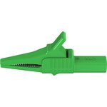 66.9755-25, Safety Crocodile Clip, Green, 1kV, 32A