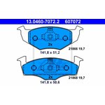 13046070722, Колодки тормозные дисковые передн, SEAT: CORDOBA 1.4 i/1.4 i ...