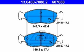 Фото 1/4 13046070882, Колодки тормозные дисковые передн, CITROEN: SAXO 1.4 VTS/1.6/1.6 VTL,VTR/1.6 VTS 96-04, XSARA 1.4 i/