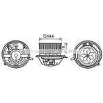 BW8454, Вентилятор отопителя салона BMW 1 03-, 3 05-, X1 09-, X3 10-, Z4 09-,