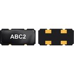 ABC2-4.000MHZ-4-T, 4 MHz ±30ppm Crystal 18pF 120 Ohms 4-SMD, No Lead