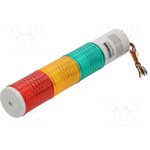 ST56ML-BZ-3-24-RAG, Сигнализатор: сигнальная колонна, LED, красный/янтарный/зеленый