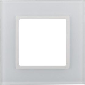 14-5101-01 ЭРА Рамка на 1 пост, стекло, Эра Elegance, белый+бел Б0034470