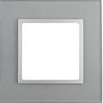 14-5101-03 ЭРА Рамка на 1 пост, стекло, Эра Elegance, алюминий+алюм Б0034472