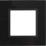 14-5101-05 ЭРА Рамка на 1 пост, стекло, Эра Elegance, чёрный+антр Б0034474