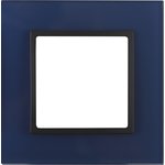 14-5101-29 ЭРА Рамка на 1 пост, стекло, Эра Elegance, синий+антр Б0034483
