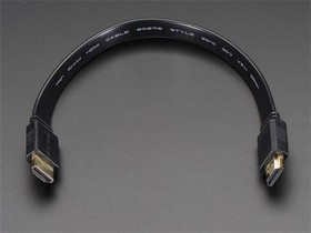 Фото 1/2 2197, HDMI Cables HDMI Flat Cable - 1 foot / 30cm long