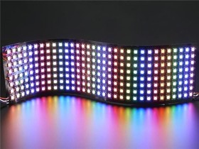 Фото 1/2 2294, Adafruit Accessories Flexible 8x32 NeoPixel RGB LED Matrix