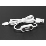 3388, Adafruit Accessories Micro B USB Cable w/ display