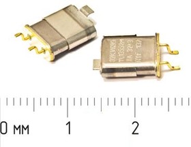Фото 1/2 Резонатор кварцевый 40.96МГц в миниатюрном корпусе UM1-SMD, под нагрузку 24пФ; 40960 \SMC-UM1A\24\ 20\\\3Г (Y24)