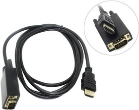 Фото 1/2 KS-is KS-441 Кабель HDMI M VGA M full (с чипом) черно-черный 1.8м