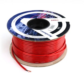AuraSonics IC124CB-TRD инструментальный кабель ø6мм, прозрачный красный, до 50 В