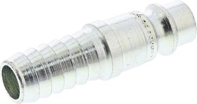 Фото 1/3 103205004, Steel Male Pneumatic Quick Connect Coupling, 10mm Hose Barb