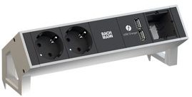 902.428, Desk Outlet with Custom Module DESK 2 2x DE Type F (CEE 7/3) Socket / USB-A Socket - GST18i3 Plug 200mm