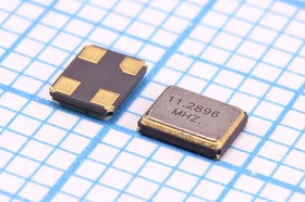 Фото 1/2 Кварцевый резонатор 11.2896МГц, SMD 2.5x2 мм, CREC