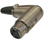 JD-385, Разъём микрофонный XLR , гнездо 3-х полюсное угловое