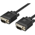 AK-310103-030-S, Cable; D-Sub 15pin HD plug,both sides; black; 3m; Core: Cu; 28AWG