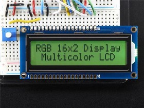 398, Display Development Tools RGB backlight positive LCD 16x2 + extras - black on RGB