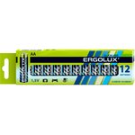 Батарейка Ergolux AA/LR 6 Alkaline BP-12 (LR 6 BP-12, 1.5В)(12 шт в уп.)