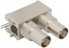 031-6578, RF Connectors / Coaxial Connectors BNC RA DBL ISOL 50 OHM Valox