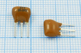 Фото 1/2 Керамические резонаторы 24МГц с тремя выводами; №пкер 24000 \C09x5x07P3\30\ 5000\\ZTT24,00MX\3P