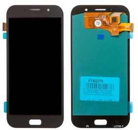 (A720F) дисплей в сборе с тачскрином (модуль) для Samsung Galaxy A7 (SM-A720F) черный (2017) OLED