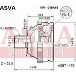 VW018A48, К-кт ШРУСа наружный VW TRANSPORTER T4 ABS