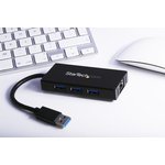 ST3300GU3B, 3 Port USB 3.0 USB A Hub, AC Adapter Powered, 87 x 43 x 14mm