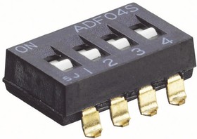 1825002-6, 4 Way Through Hole DIP Switch SPST