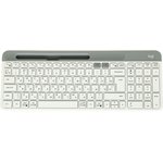 Клавиатура Logitech K580 белый/серебристый USB беспроводная BT/Radio slim ...
