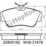 02800192, Колодки тормозные дисковые