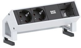902.403, Desk Outlet with Custom Module DESK 2 2x DE Type F (CEE 7/3) Socket - GST18i3 Plug 200mm