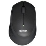 910-004913, Silent Business Wireless Mouse B330 1000dpi Optical Right-Handed Black