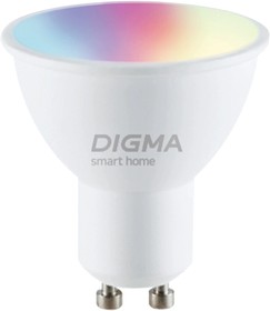 Фото 1/9 Умная лампа Digma DiLight L1 GU10 5Вт 400lm Wi-Fi (DLL1GU10)