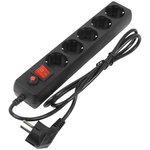 Сетевой фильтр Filum FL-SP3-5-5M-BL черный, 2200 Вт., 5 розеток, шнур 5 м.