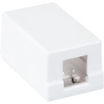 NETLAN EC-UWO-1KJ-WT-10 wall socket housing for 1 Keystone type plug-in module ...