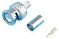 27-9208, RF Connectors / Coaxial Connectors BNC 50 OHM MALE CRIMP 3 PC.