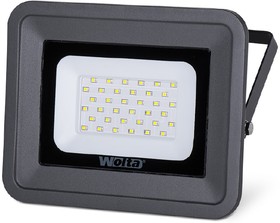 Фото 1/10 Светодиодный прожектор 30Вт , 5700K холодный свет , IP65 ,цвет серый, WFL-30W/06